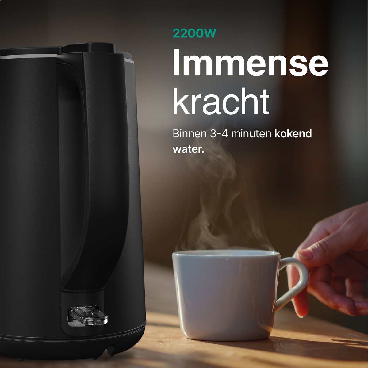 Waterkoker Dubbelwandig 2200W