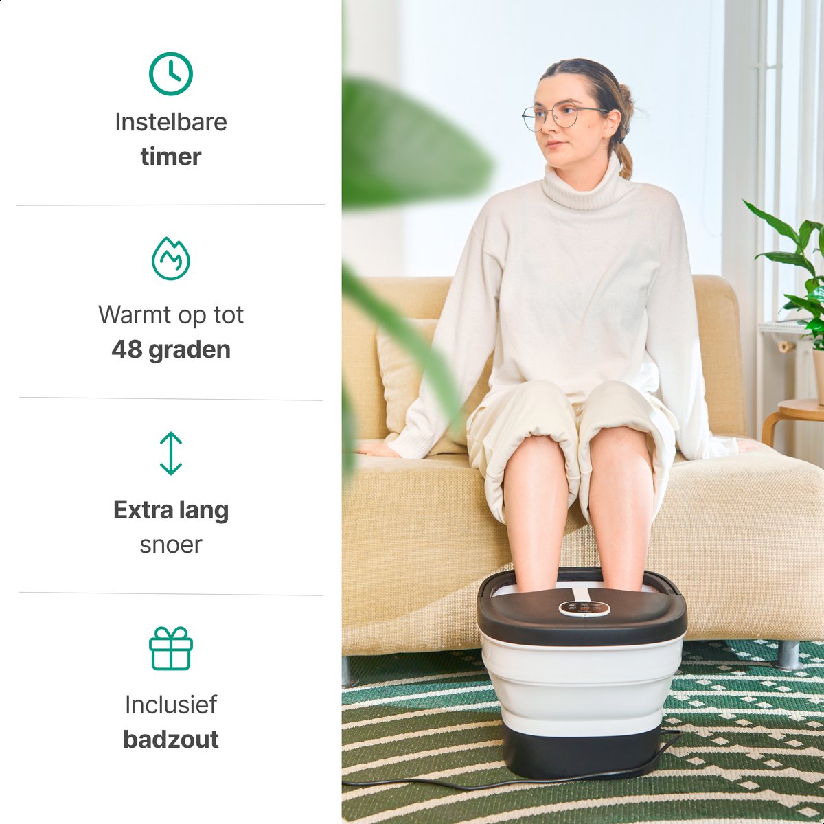 Voetenbad Automatische Massage 14L