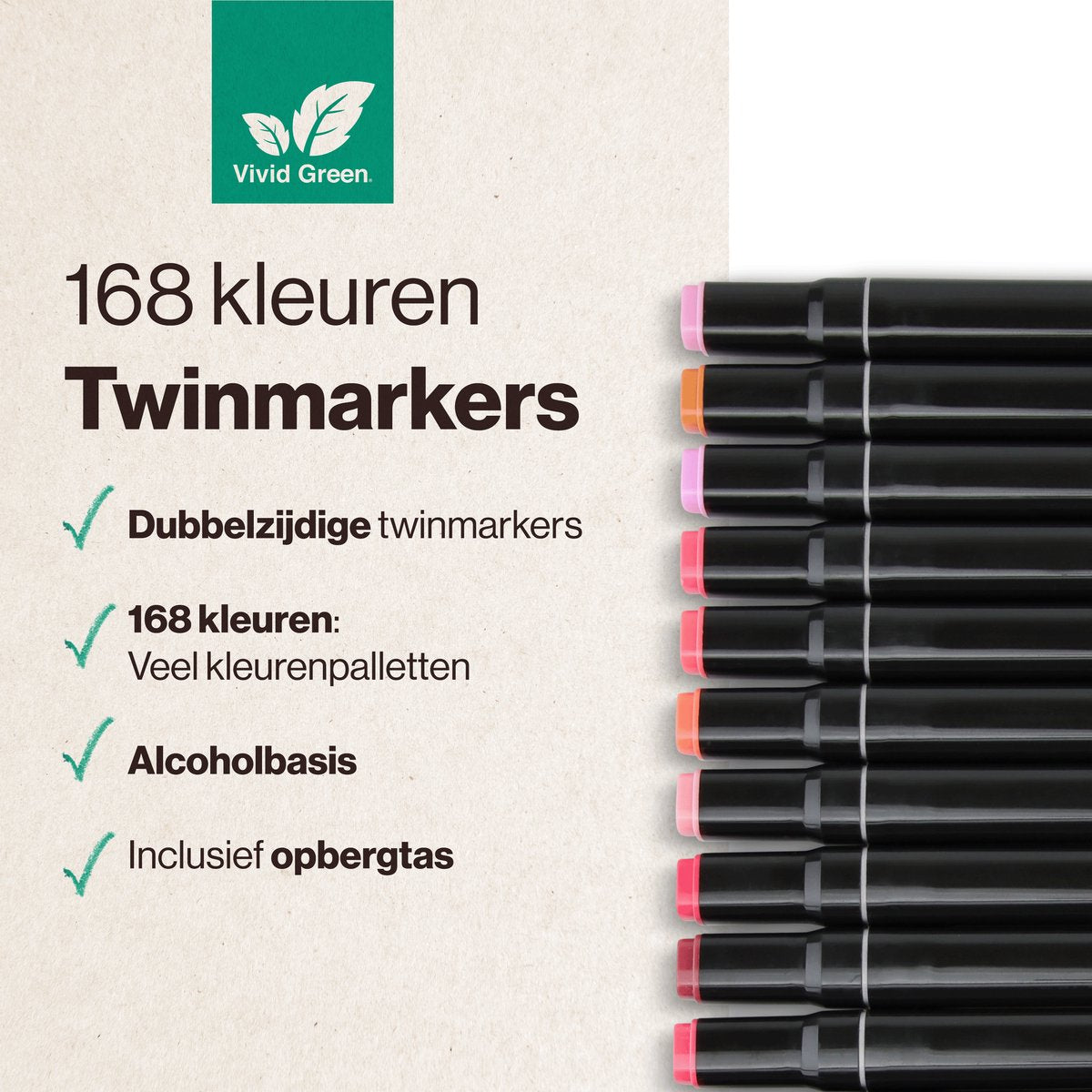Twinmarkers 168 stuks voor volwassenen