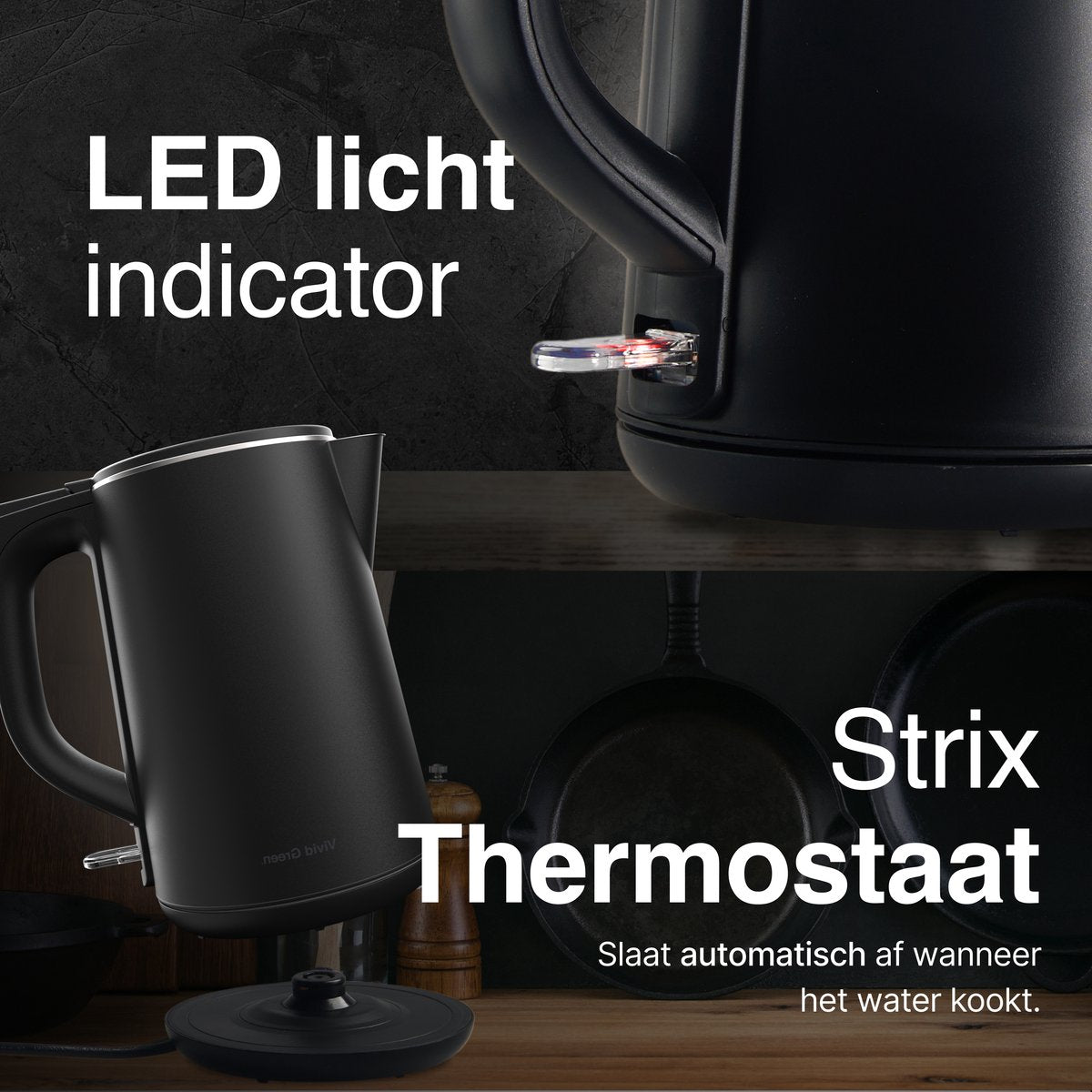 Waterkoker Dubbelwandig 2200W