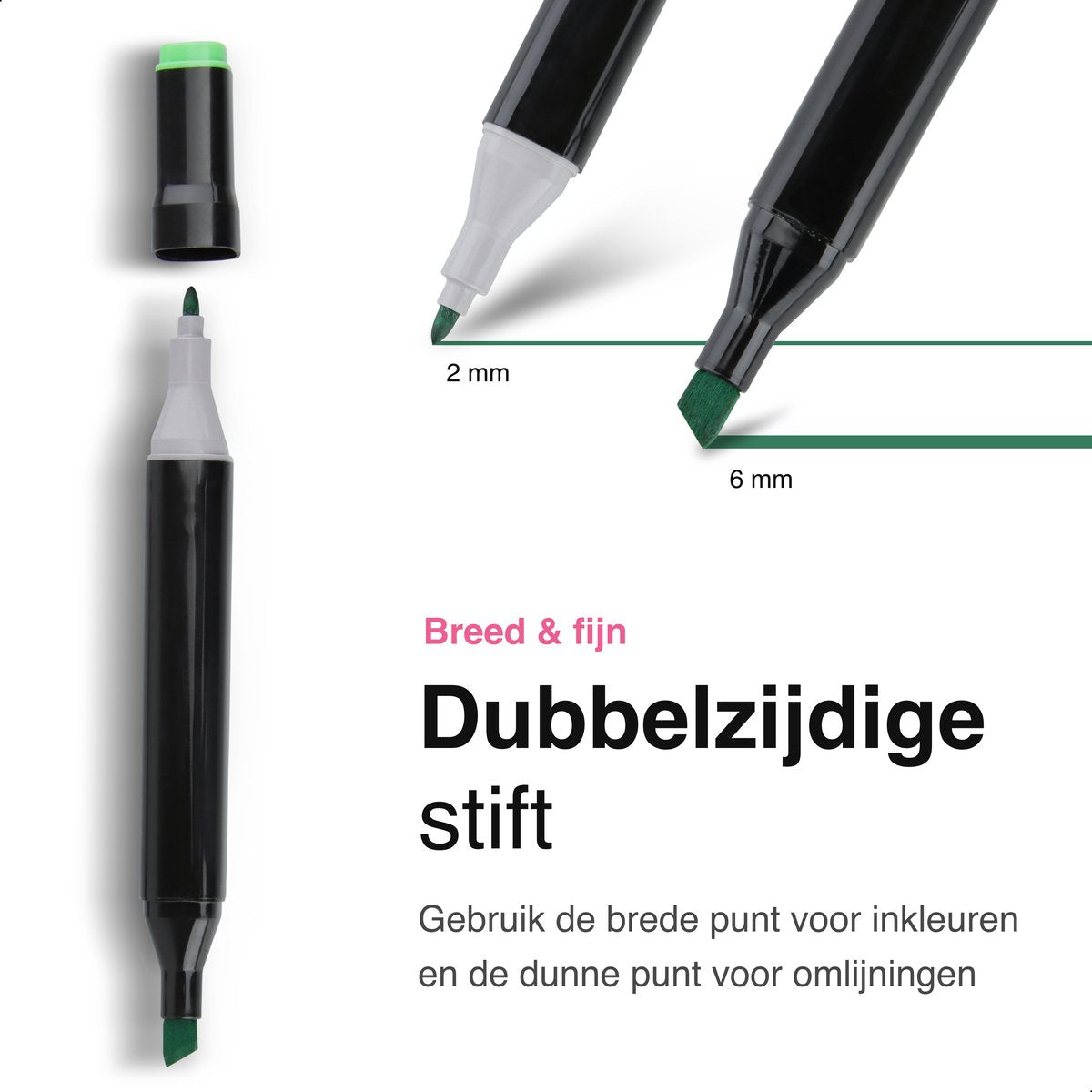 Twinmarkers 80 stuks voor volwassenen