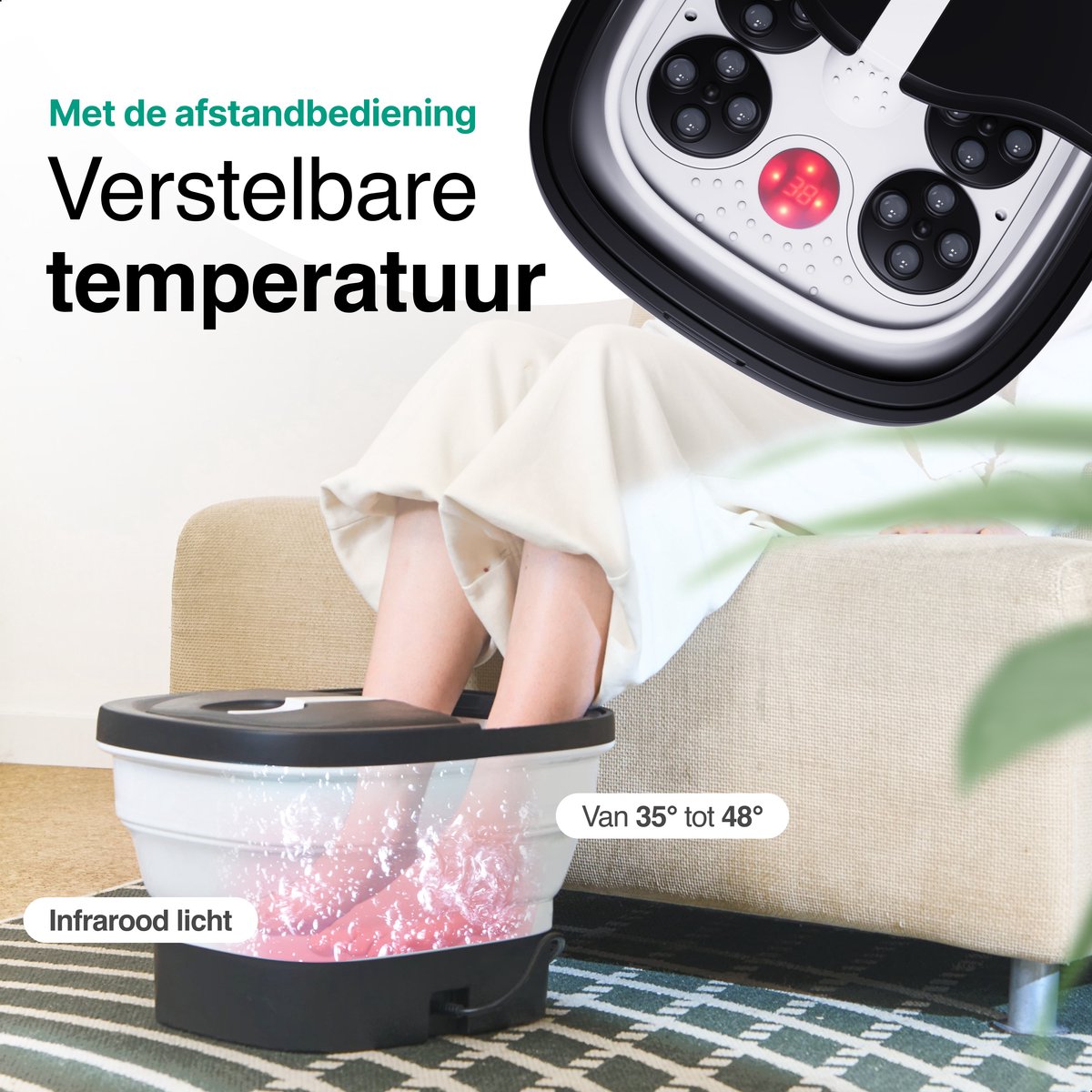 Voetenbad Automatische Massage 14L