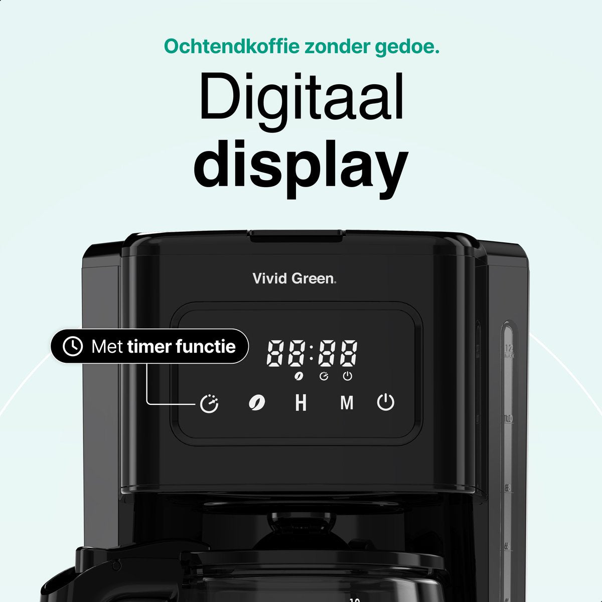 Koffiezetapparaat Filterkoffie 1.8L met Touch Display