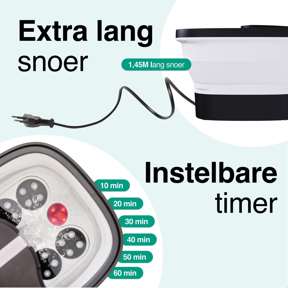 Voetenbad Automatische Massage 14L