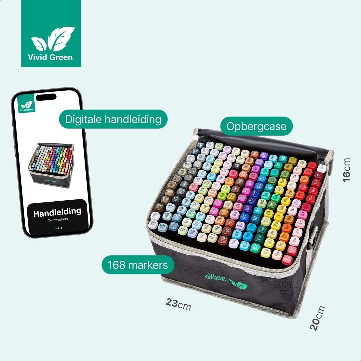 Twinmarkers 168 stuks voor volwassenen