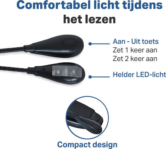 Vivid Green Leeslampje met klem