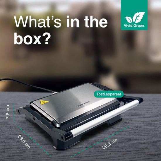 Vivid Green Tosti Apparaat