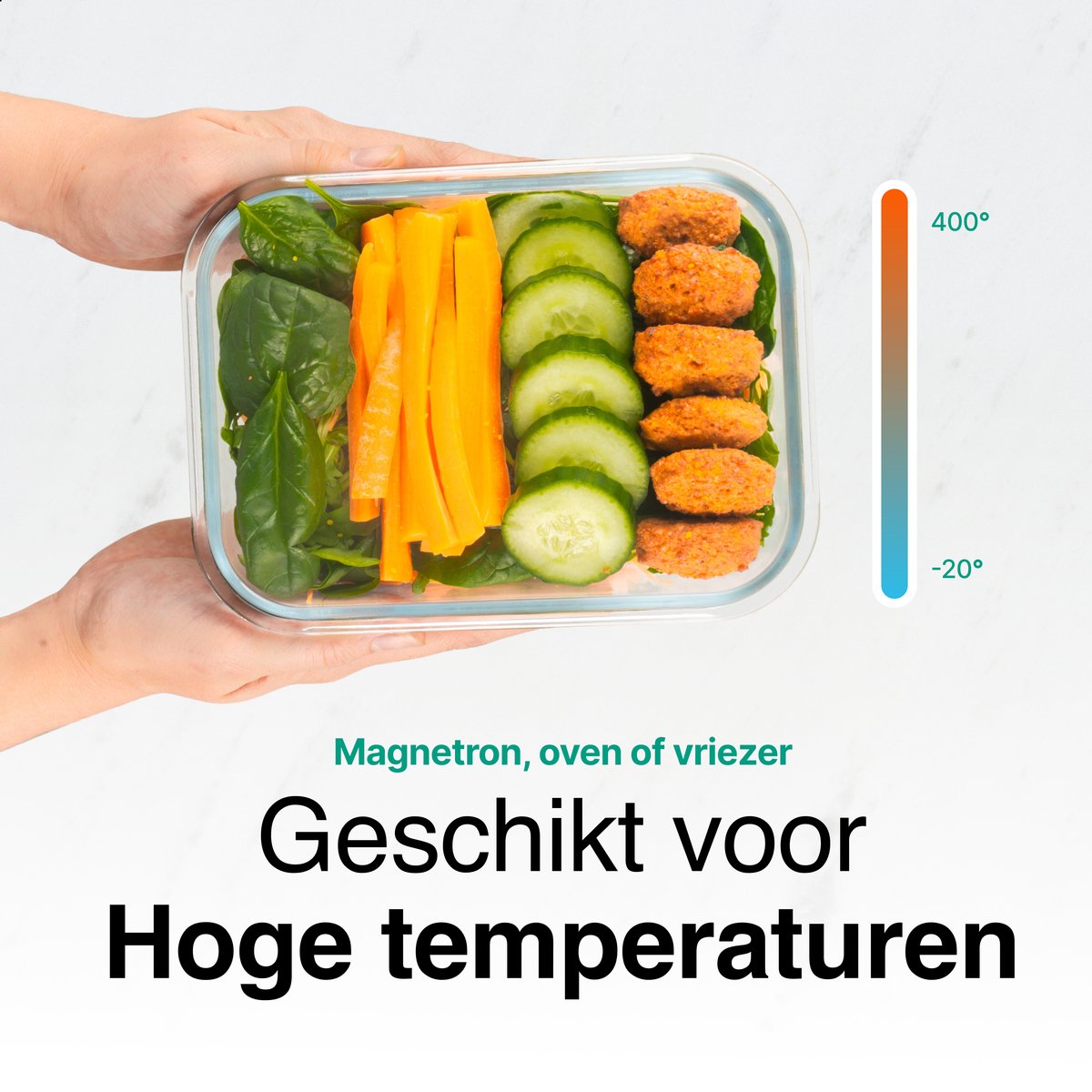 Vivid Green Meal Prep Bakjes Glas