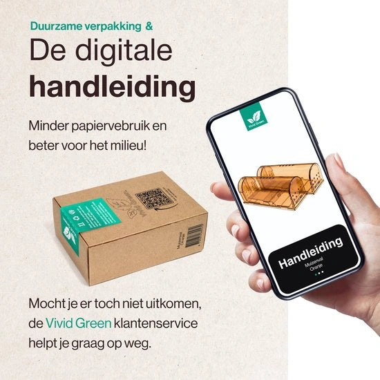 Vivid Green 2-Pack Diervriendelijke muizenval voor binnen & buiten