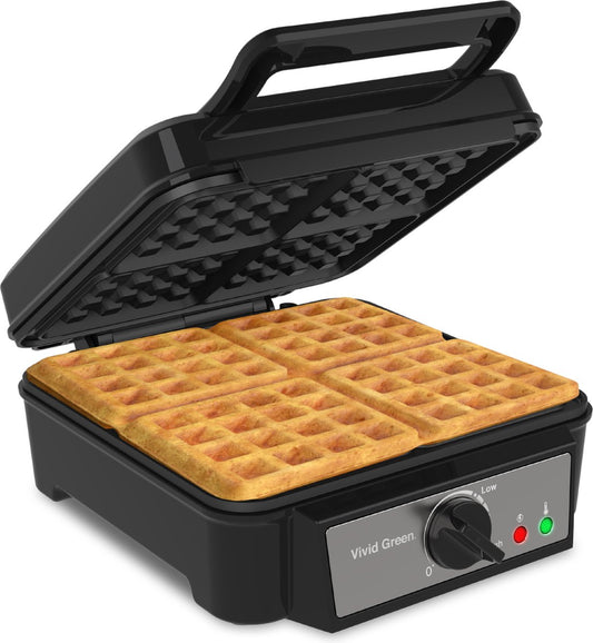 Wafelijzer voor 4 Wafels