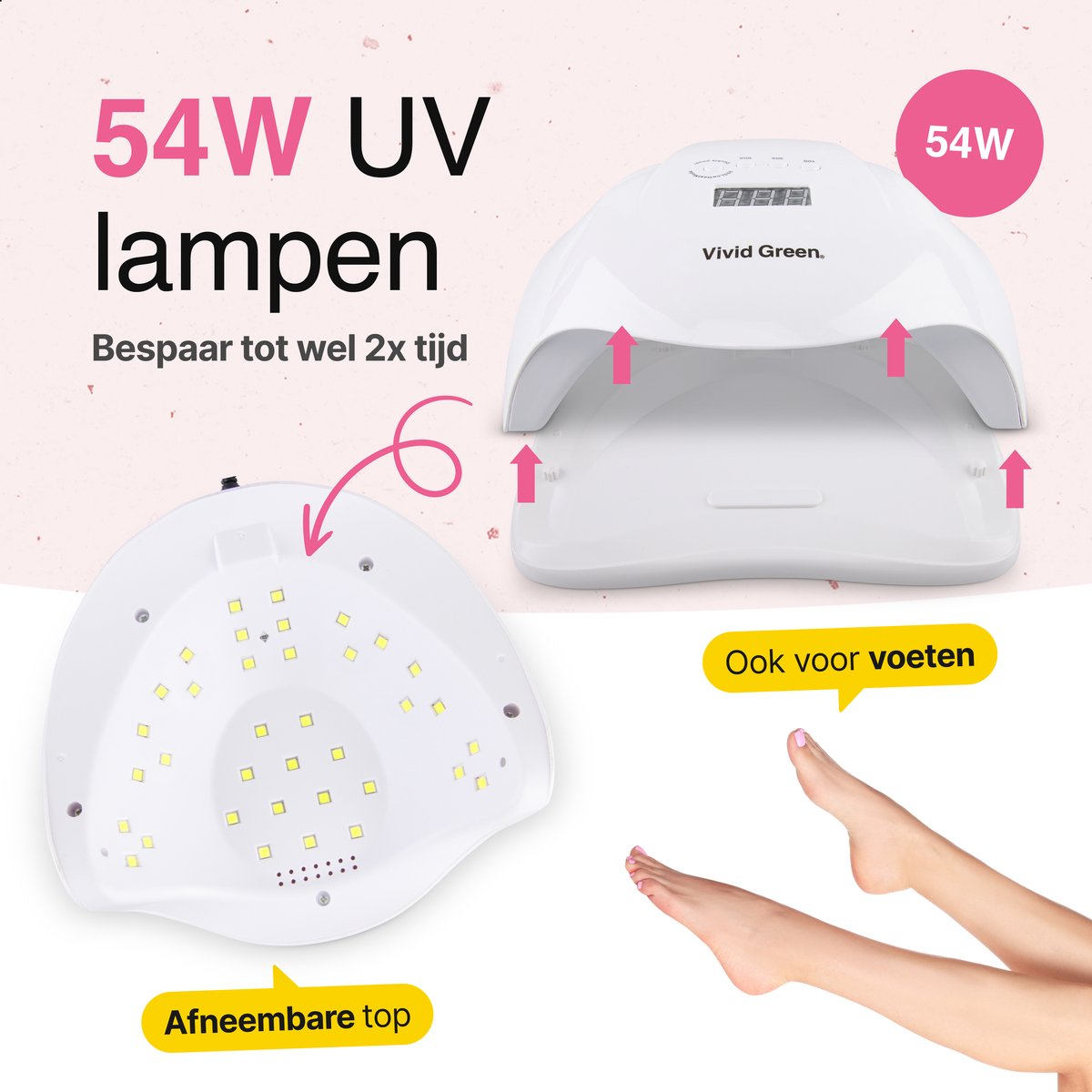 UV lamp gelnagels 54W