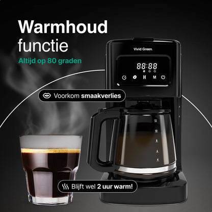 Koffiezetapparaat Filterkoffie 1.8L met Touch Display