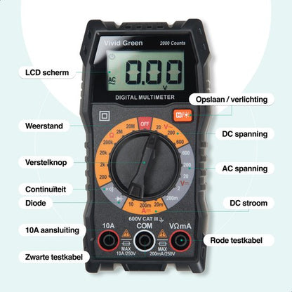 Vivid Green Multimeter