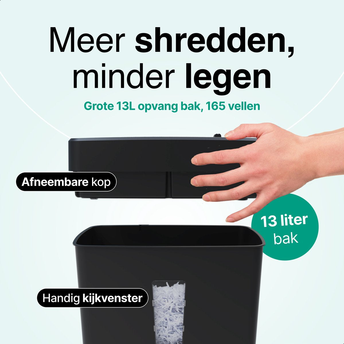 Vivid Green Papierversnipperaar