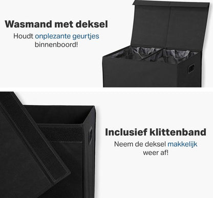 Vivid Green Dubbele Wasmand